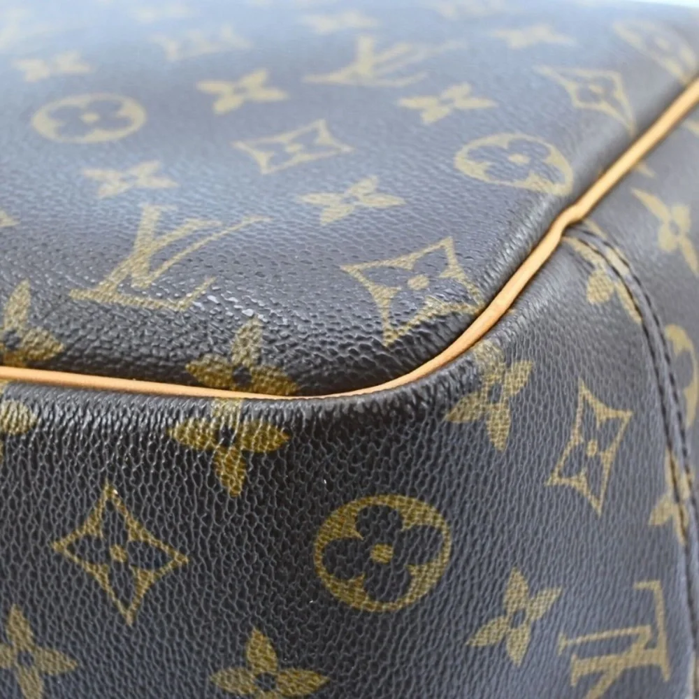 Louis Vuitton Deauville Monogram Travel Bag Cosmetic Weekender Handbag, with COA